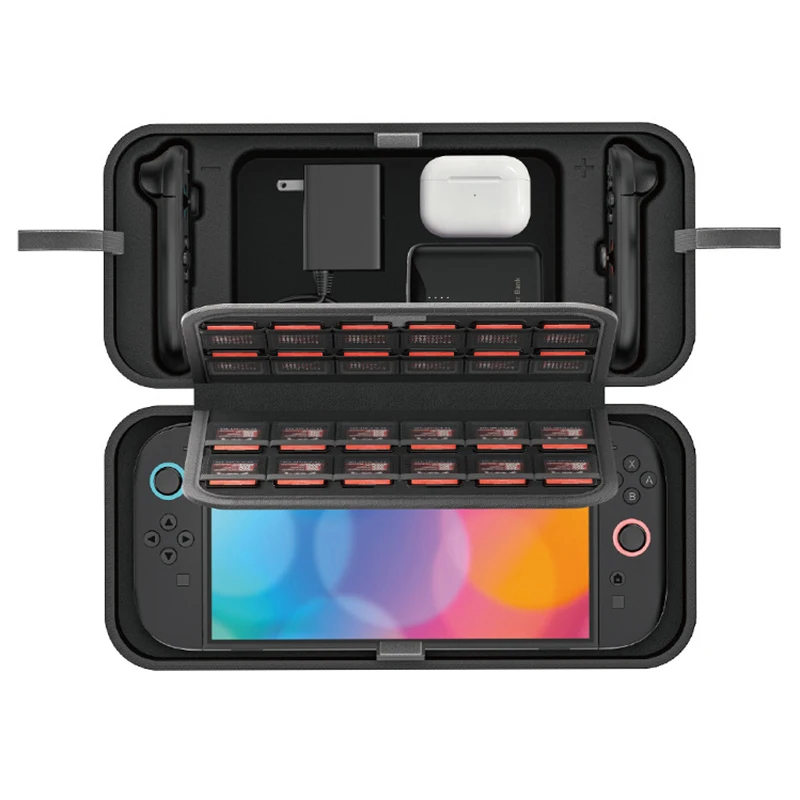 High Quality Big Carrying Case for Switch2 Console Portable Pouch Bag w/ Game Card Cartridges For NS Switch 2 Accessory Storage
