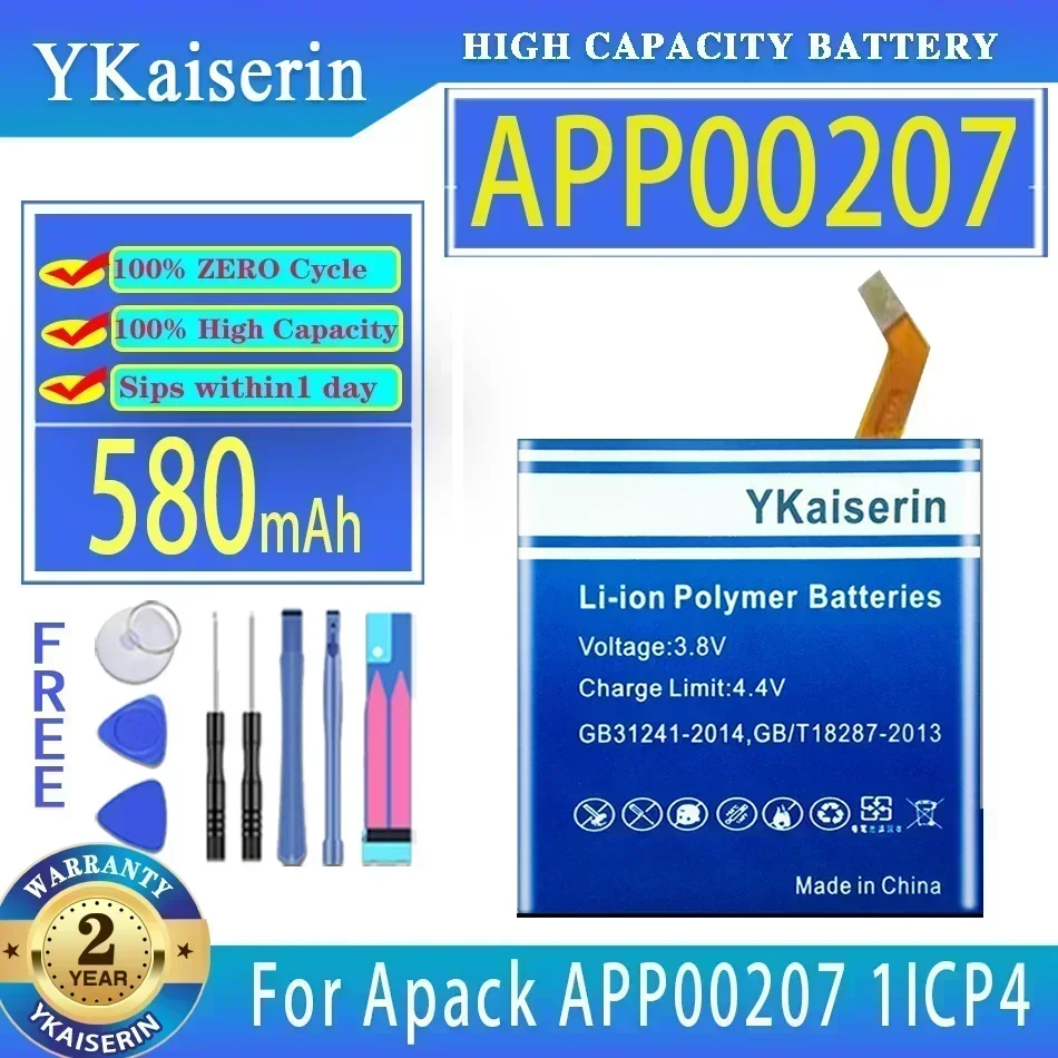 

Аккумулятор YKaiserin 580 мАч для Apack APP00207 1ICP4/27/30 Bateria