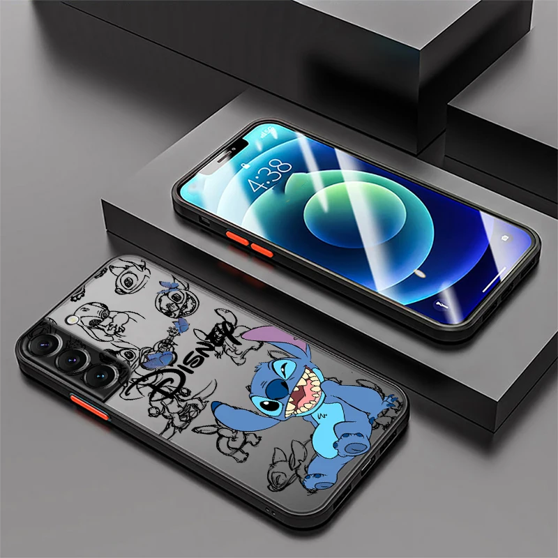 Stitch The Baby Disney Phone case for Samsung Galaxy S24 S25 S23 S22 S21 S20 Plus Ultra FE funda Protective Cases - náhled 4