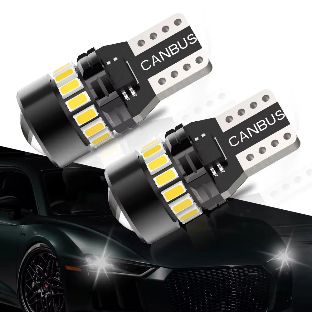 2PCS T10 LED Bulbs W5W LED CANBUS No Error 12V Car Clearance Lamp 168 194 3030 19SMD Car Interior Light License Plate Lights