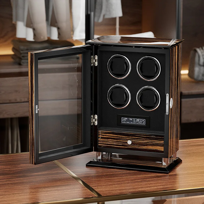 

Hxl watch winder with touchscreen display and piano lacquer finish