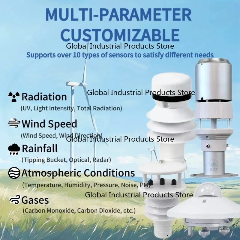 

Профессиональная IoT-метеостанция Lorawan с фотоэлектрическим солнечным питанием, автоматическим Wi-Fi и поддержкой Modbus