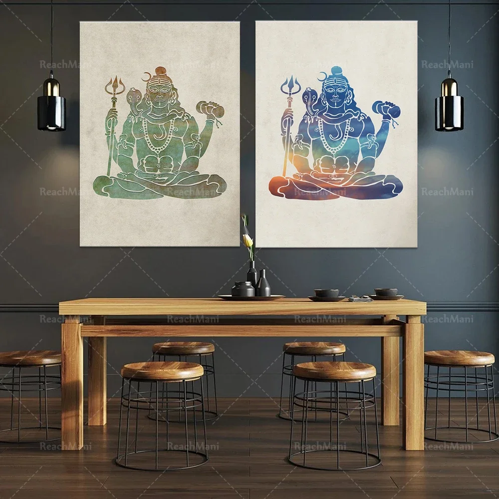 Shiva, Shiva wall art, Shiva, Hindu god, Hindu wall art, Hindu god, Hindu art, Shiva print decorative poster