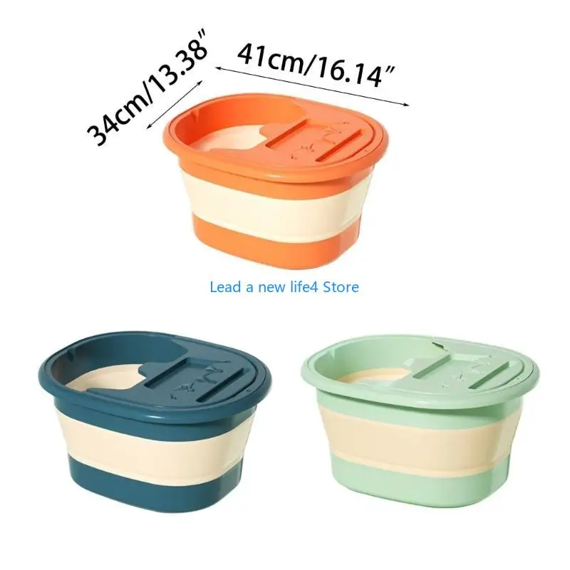 Y55E Foot Tub Foldable Foot Bath Bucket Massage Foot Wash Basin Home Laundry Tub Bucket Foot Bath Basin Portable Foot Soak