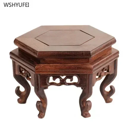 Solid Wood Teapot Base Teapot Holder Buddhist Tools in Buddhist Temples Pray for Blessings Desktop Decoration Home Decoration