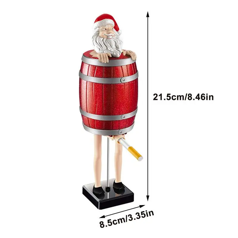 Santa Claus Cigarette Dispenser Portable Automatic Cigarettes Storage Case Funny Cigarrate Dispenser Box Organizer Smoking Tool