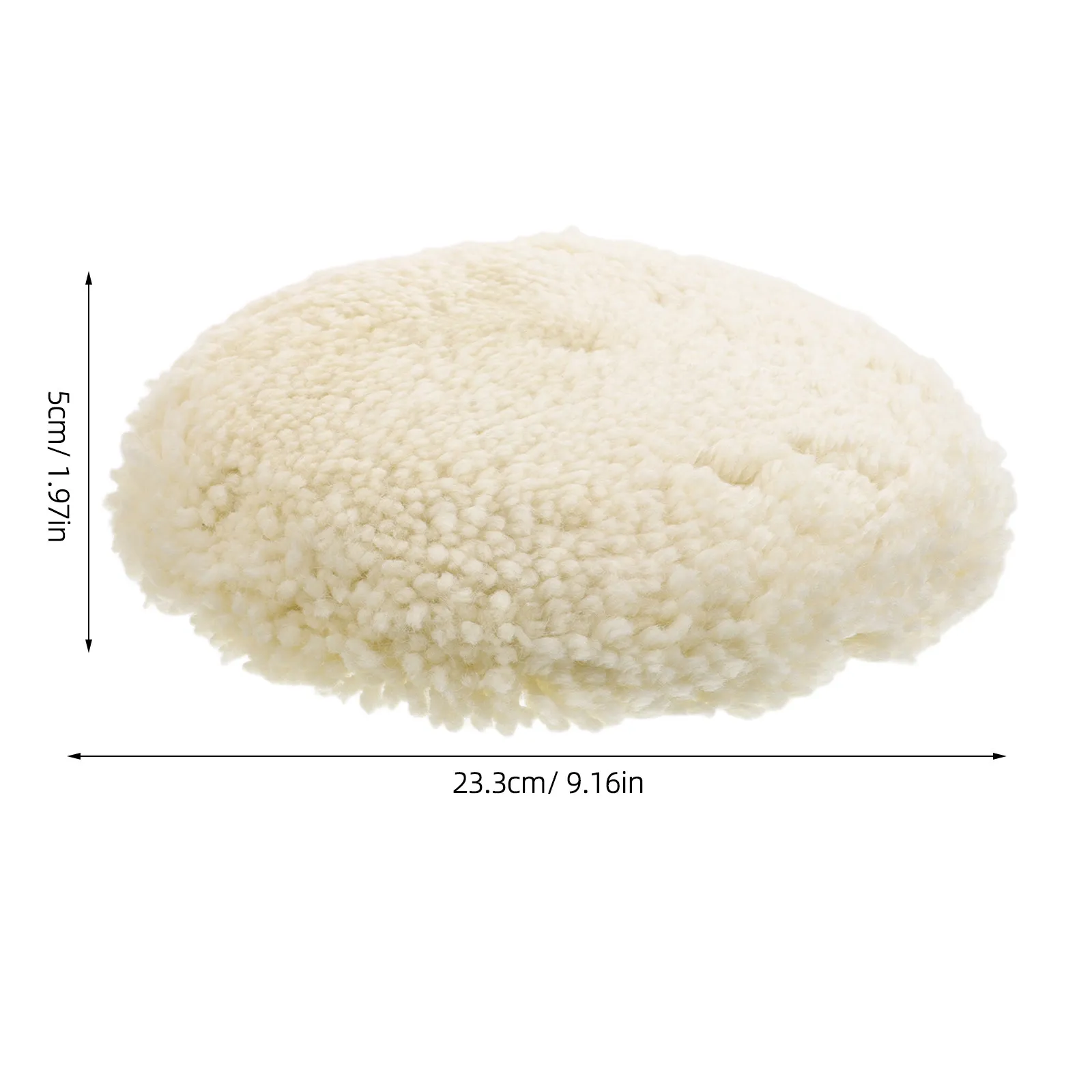 2Pcs Wool Buffing Wheel Polishing Pad for Car Polisher Drill Buffing Machine High Efficiency Cutting Soft Delicate Surface