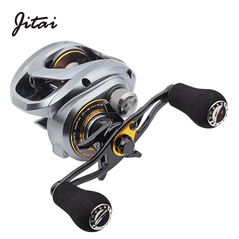 

Aluminum Frame Jitai Baitcasting Reel 10+1 Stainless steel bearings 10KG Max Drag High-speed Freshwater Saltwater Fishing Reel