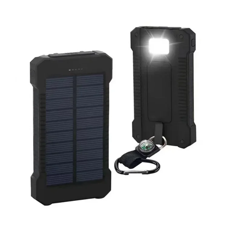 New 200Ah Outdoors Portable Solar portable power source Waterproof USBcompass External Charger for IPhone Samsung huawei xiaomi