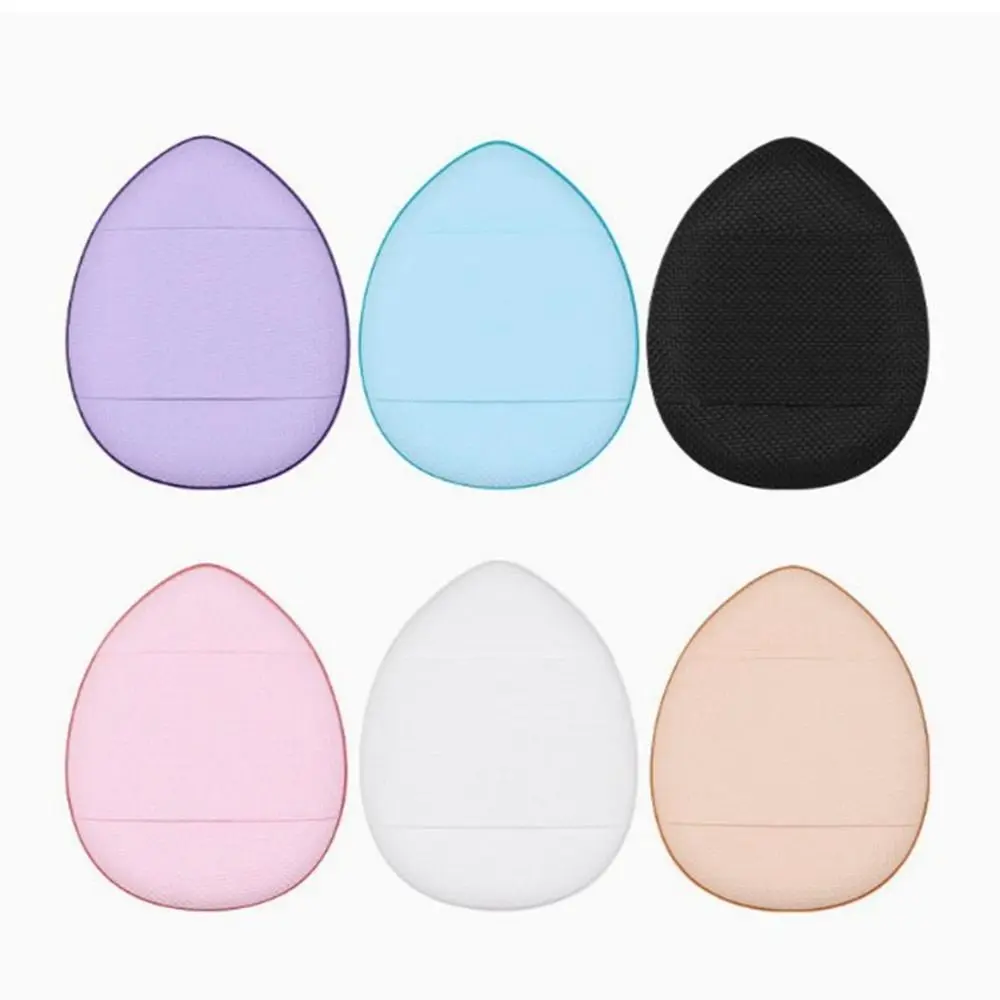 6/10pcs Mini Vingerkussens Tweeërlei gebruik Dunne Gemengde Spons Cosmetische Bladerdeeg Herbruikbaar met Opbergdoos Vloeibare Foundation Make-up Tool