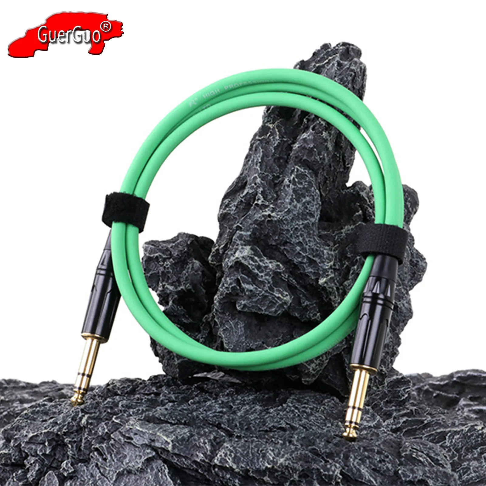 

1/4 Inch TRS Instrument Cable,6.35mm Male Jack Stereo Audio Interconnect Cord for Electric Guitar,Keyboard,Mixer,Amp,Speaker