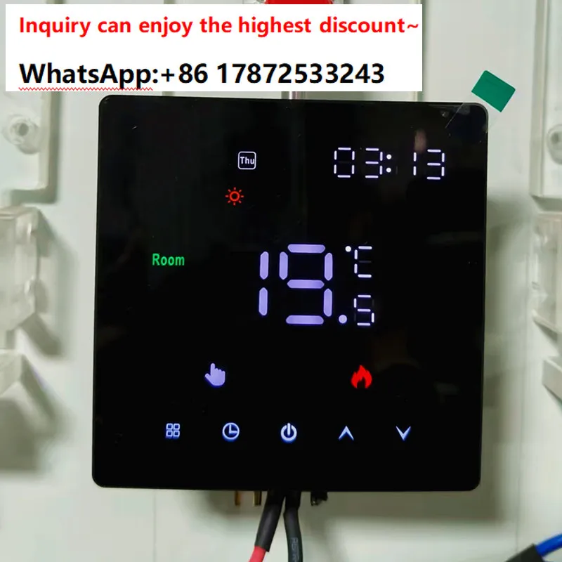 Graffiti WiFi electric underfloor heating wall mounted boiler temperature controller APP voice control LED display control panel
