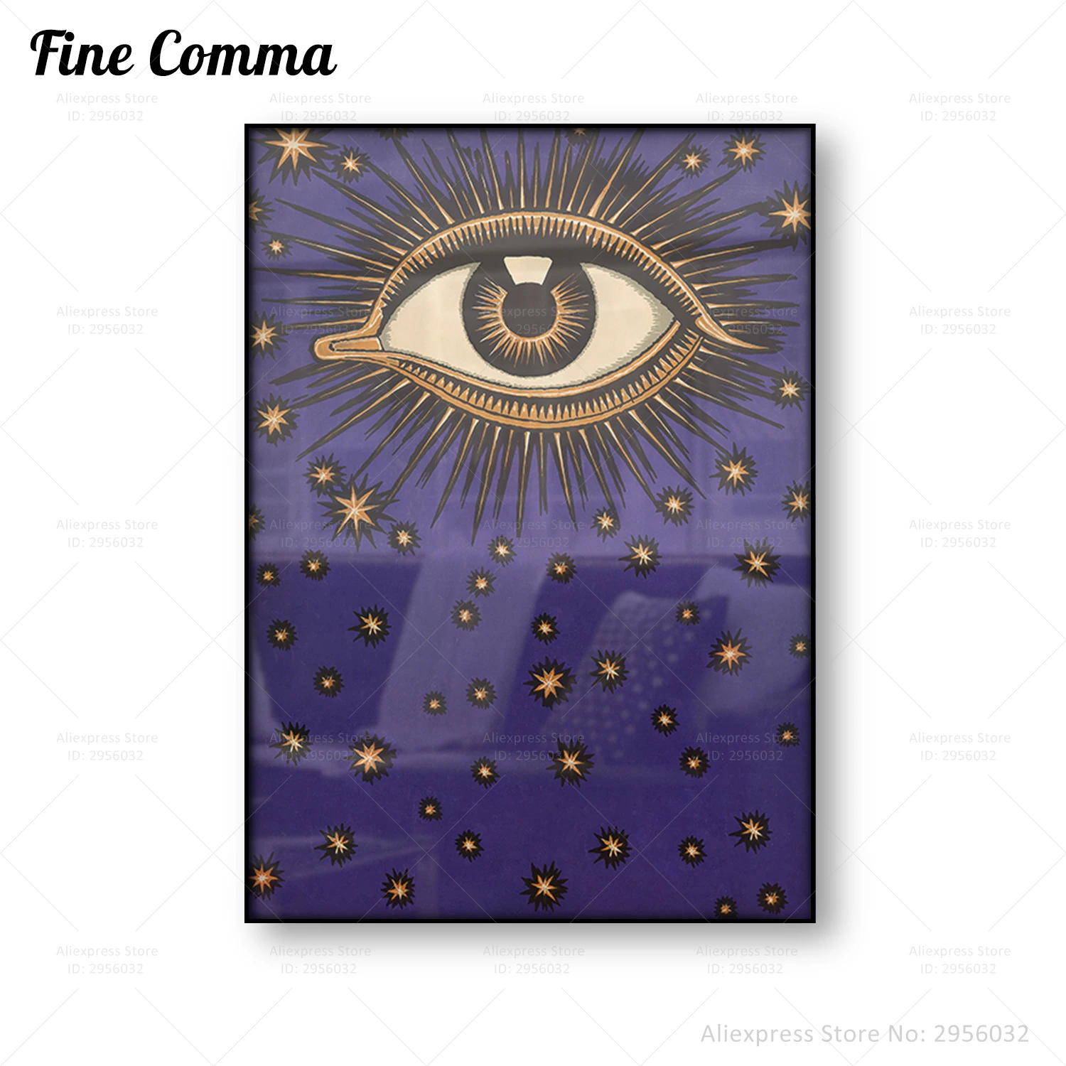 All Seeing Vintage Poster Antique Wall Art Eye Art Canvas Print Stars Providence Celestial Mystical Painting Home Decor Gift