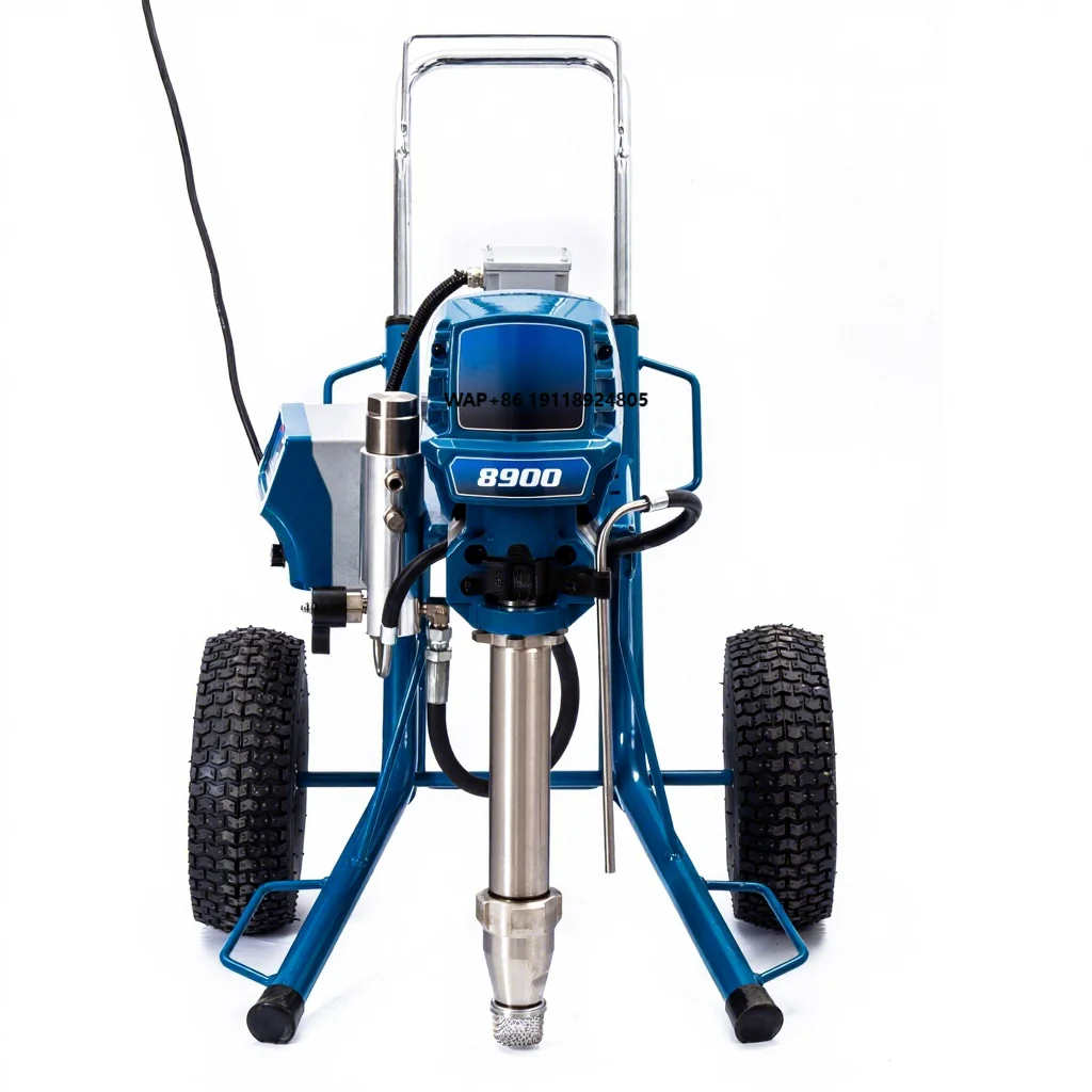 Electric 4000W High Efficiency Putty Sprayer Piston Pump Texture Paint Spray  10L Hopper Airless Paint Equipment for Wall