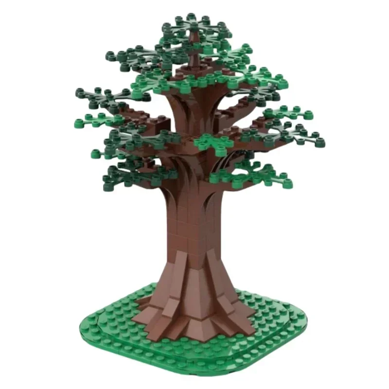 Medievale Street View Albero Modello MOC Mattoni da costruzione Foresta Nascondiglio Tecnologia modulare Regali Vacanza Assemblare Giocattoli per bambini Vestito