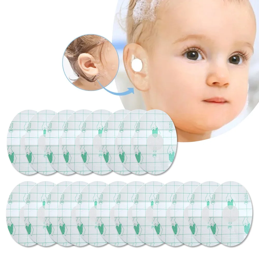 200Pcs Waterproof Ear Protector Swimming Cap Disposable Shower Ear Sticker Swimming Cover Ear Paste for Baby Kids Children Adult