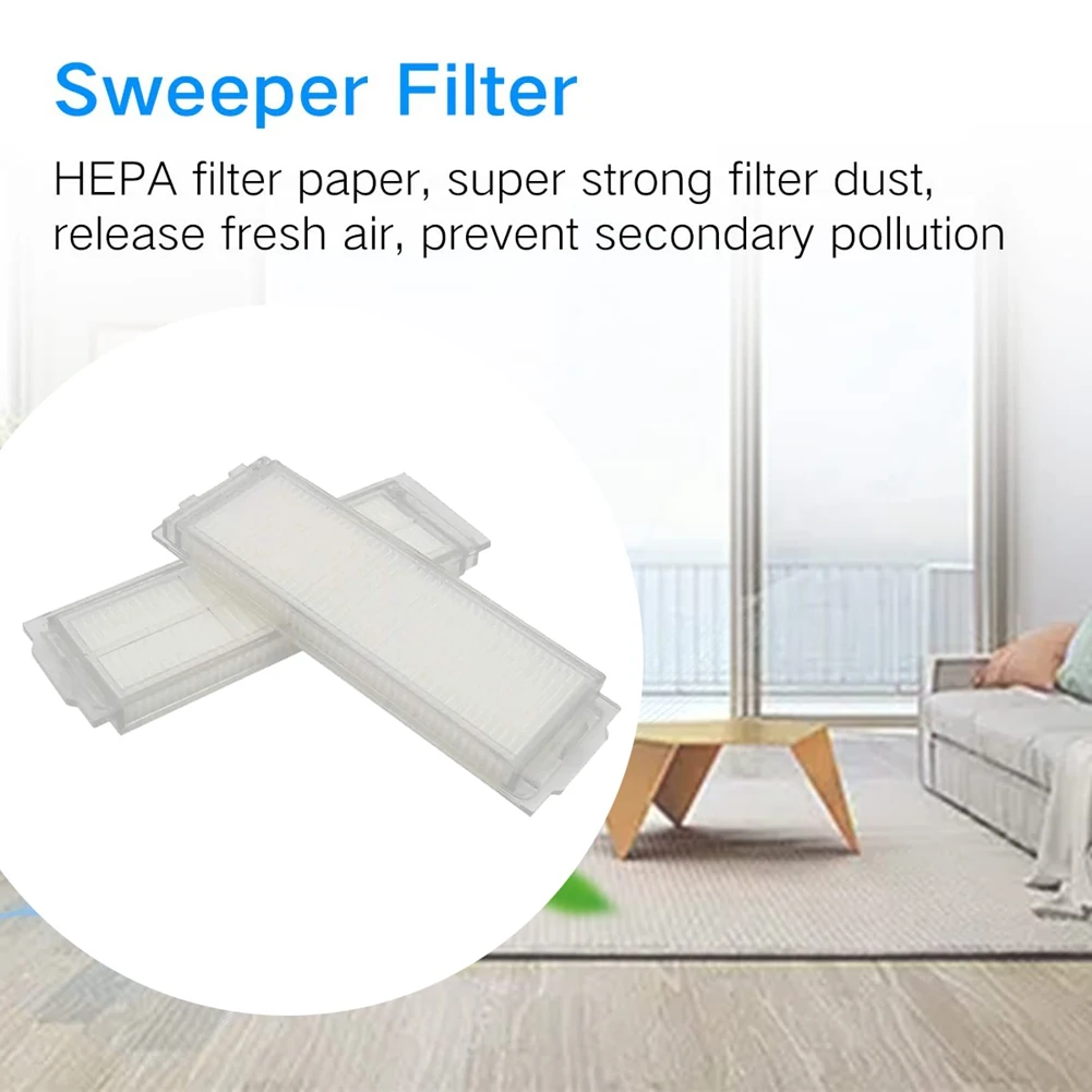 L65A-Main Side Brush HEPA Mop Rag Blue & White Plastic For Cecotec Conga 3290 3390 3490 3590 3690 3790 3890 Ultra Titanium Vacuu