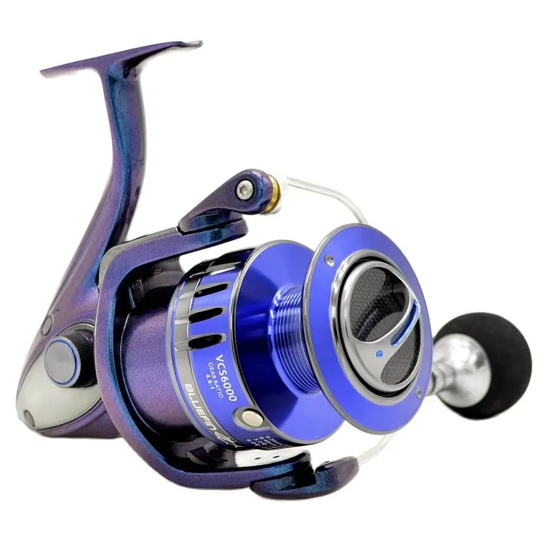 

CAMEKOON Spinning Fishing Reels 10kg Carbon Drag 5:1/4.6:1 Gear Ratio 9+1 BBs Jig Wheel All Aluminum Saltwater Surf Casting Coil