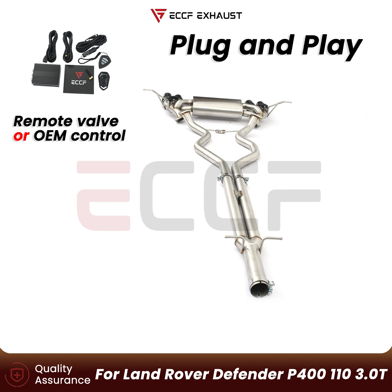 Aggressive Exhaust Sound Catback exhaust FOR Land Rover Defender P400 110 3.0T Plug and Play Performance Upgrade
