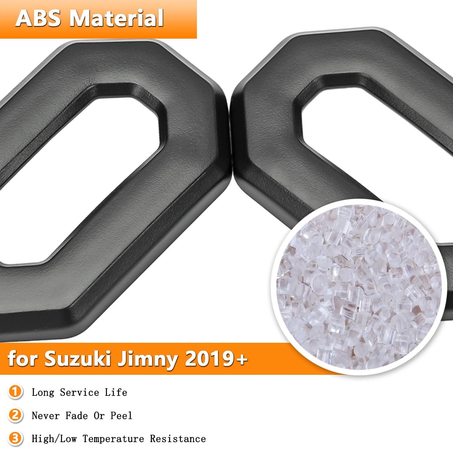 Car Door Lock Key Hole Decoration Cover Fender Turn Signal Light Trim for Suzuki Jimny JB74 JB64 2019-2025 Exterior Accessories 2