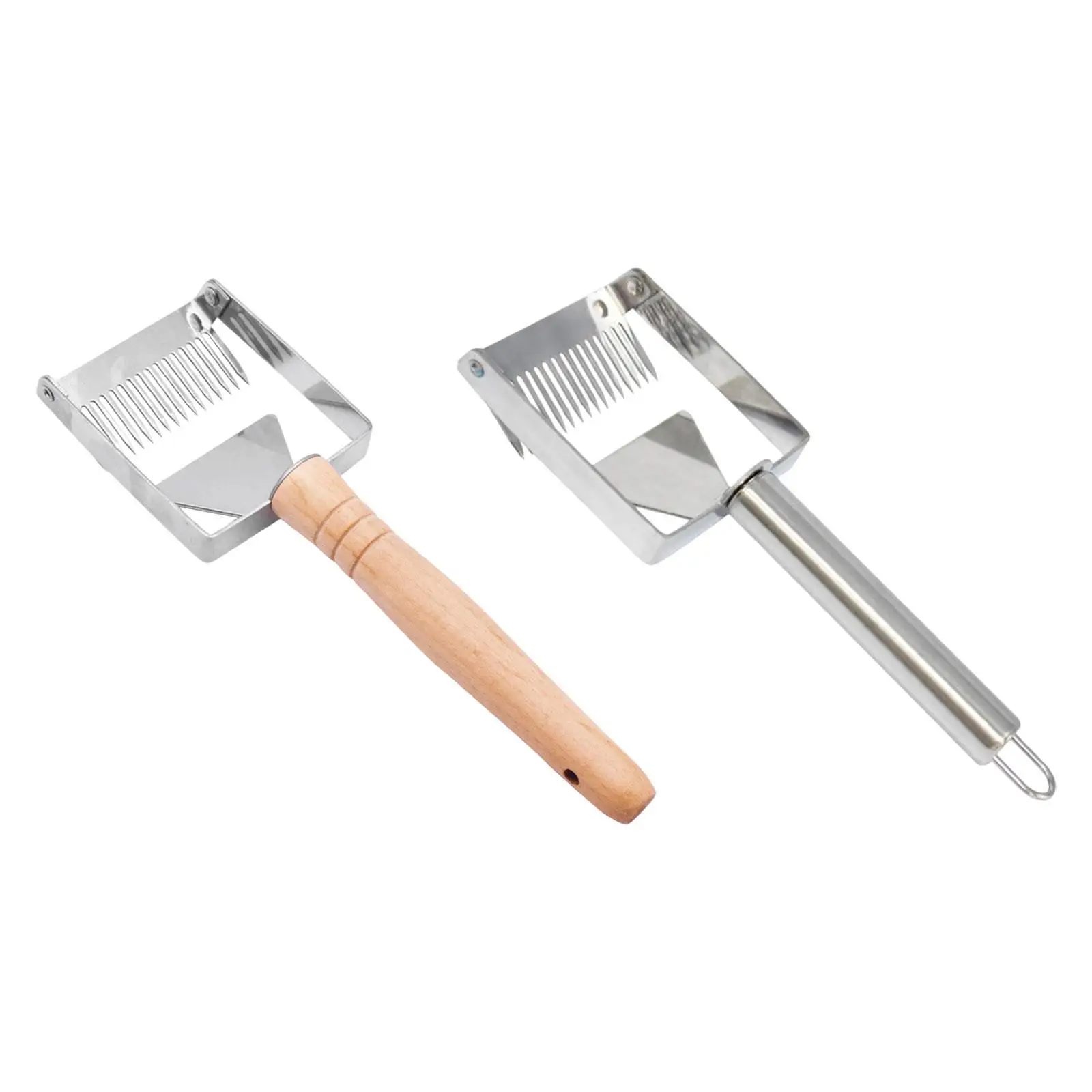 Stainless Steel Bee Hive Uncapping Scraper Durable Handle Honeycomb Fork Tool for Beekeeping and Farm Harvest