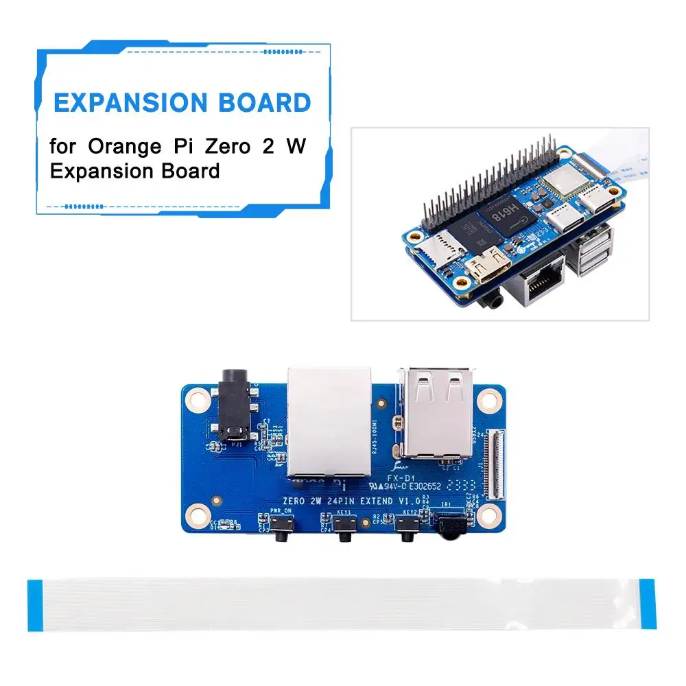 Per Pi Zero 2W Scheda di Espansione 1GB di RAM DDR4 Mini PC WiFi Singolo H618 Pi Zero Bluetooth Allwinner BLE SBC Scheda 2W B6S7