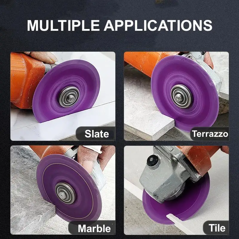 100 مللي متر/110 مللي متر شفرة منشار الماس النحاسية لقطع حجر الرخام لبلاط البورسلين ، قرص القطع الجاف غير المشقوق على شكل حرف U