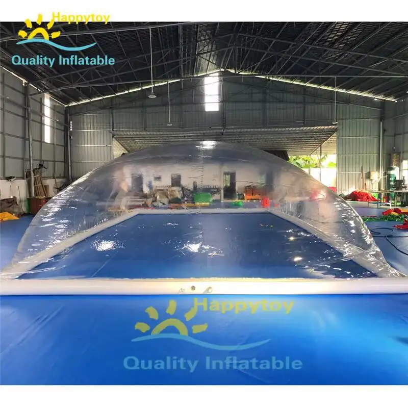 Barraca inflável transparente da abóbada do PVC da barraca inflável da abóbada da piscina do uso do inverno para a piscina
