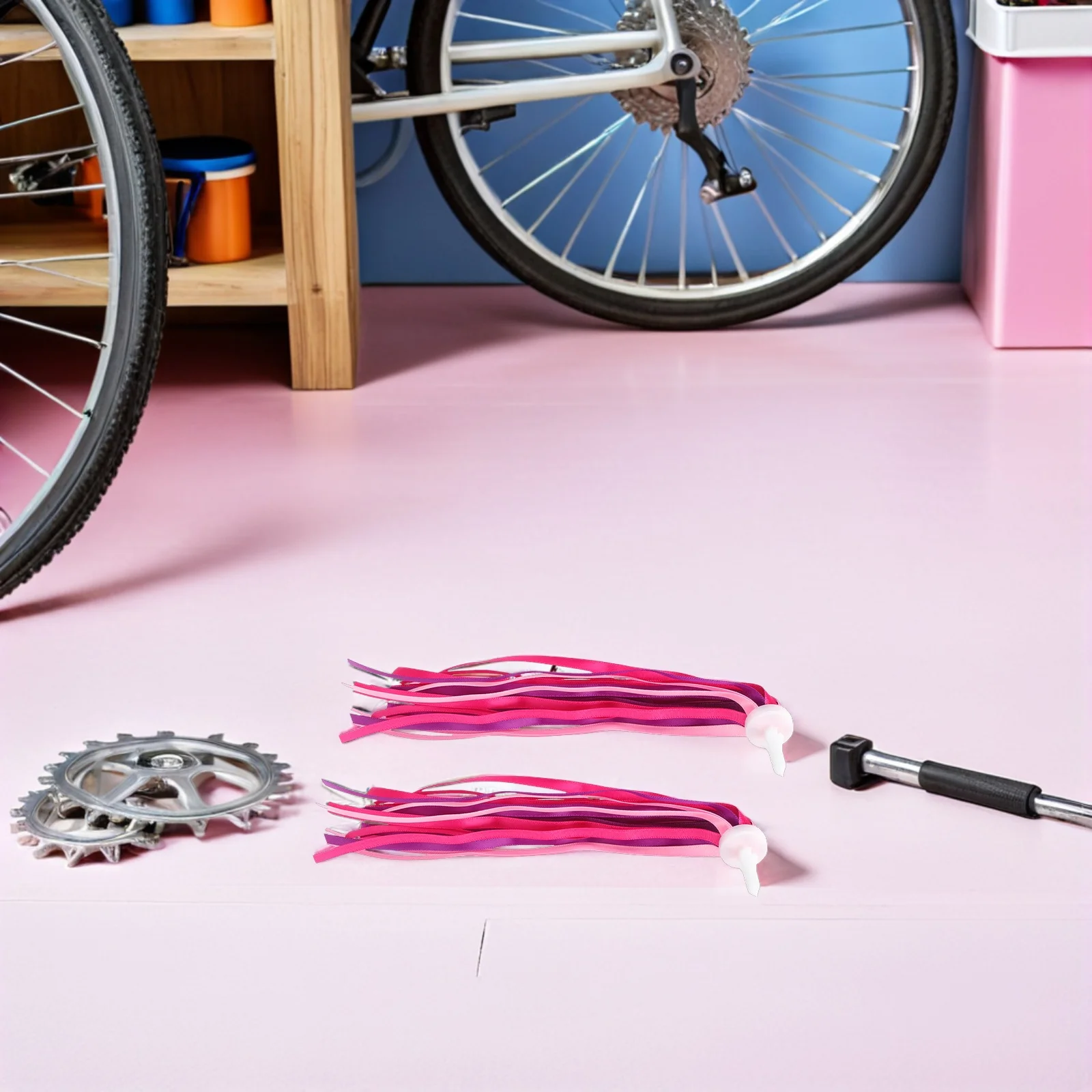 

24Pcs Handlebar Streamers for Scooter Kids Bike Tassels Shiny Ribbons Decor Colorful Ride Accessories Lightweight Safe