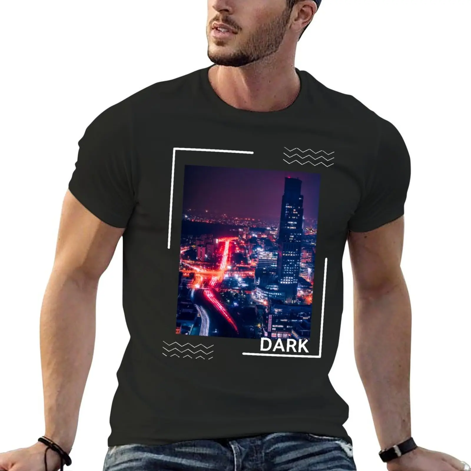 

Dark City Landscape T-Shirt animal prinfor boys cute tops mens t shirts pack