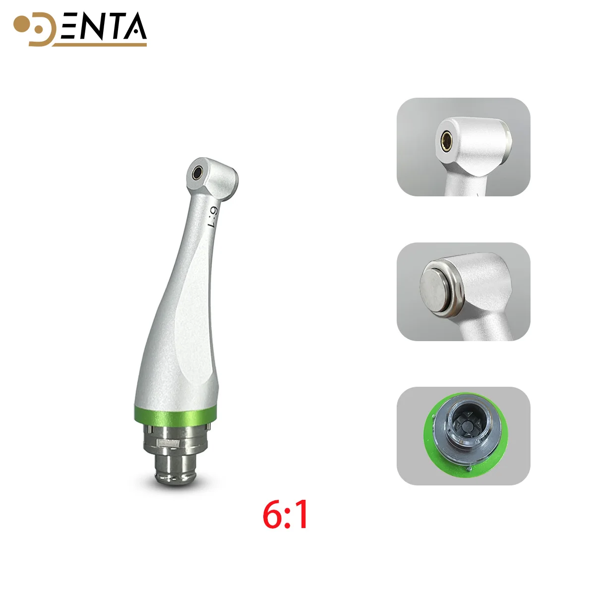 

05 Dental Electric Push Button 6:1 Reduction Contra Angle Handpiece Head for Endodontic Treatment Endo Motor