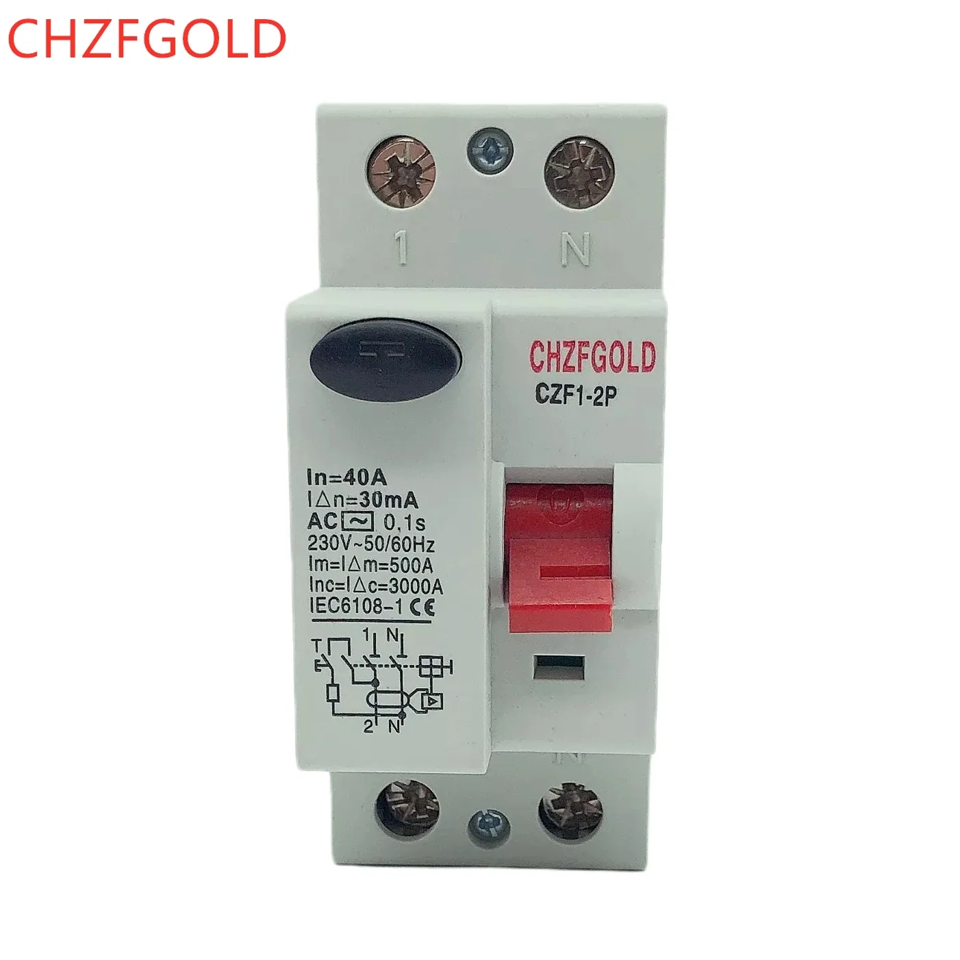 RCD RCCB  ELCB8-2P 230VAC 2P25A 40A 63A 30mA RCCB Residual Current Circuit Breaker Operation Protection Device Electrical Tools