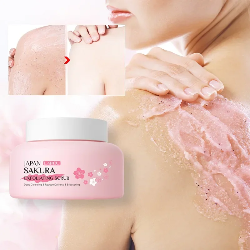 LAIKOU Body Deep Cleaning Exfoliating Gel Body Face Scrub Skin Care Whitening Moisturizer Repair Facial Scrub Skin Care 100g