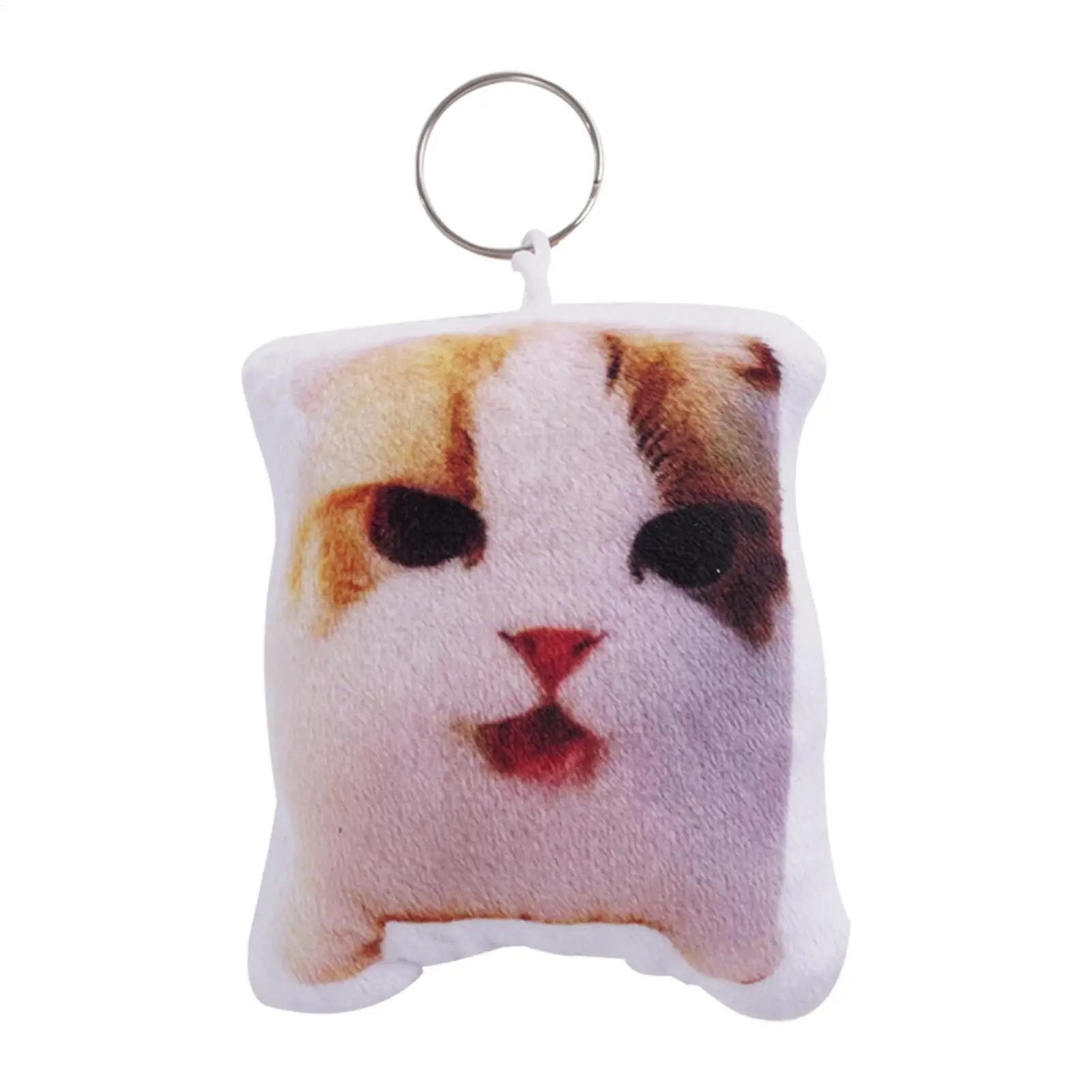 Portachiavi con voce di gatto Decompressioni Ciondolo vocale per gattino con suono Decorazione da appendere per bambola con voce di gatto