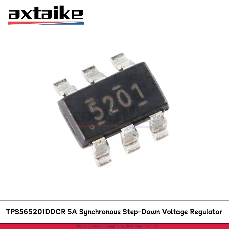 

10PCS TPS565201DDCR 5201 SOT23-6 TPS565201 4.5V to 17V Input 5A Synchronous Step-Down Voltage Regulator SMD IC