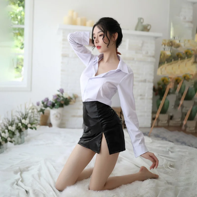 PX19-Z13Shirt Outfit Hip Skirt Business WearOLCostume Uniform Temptation Secretary