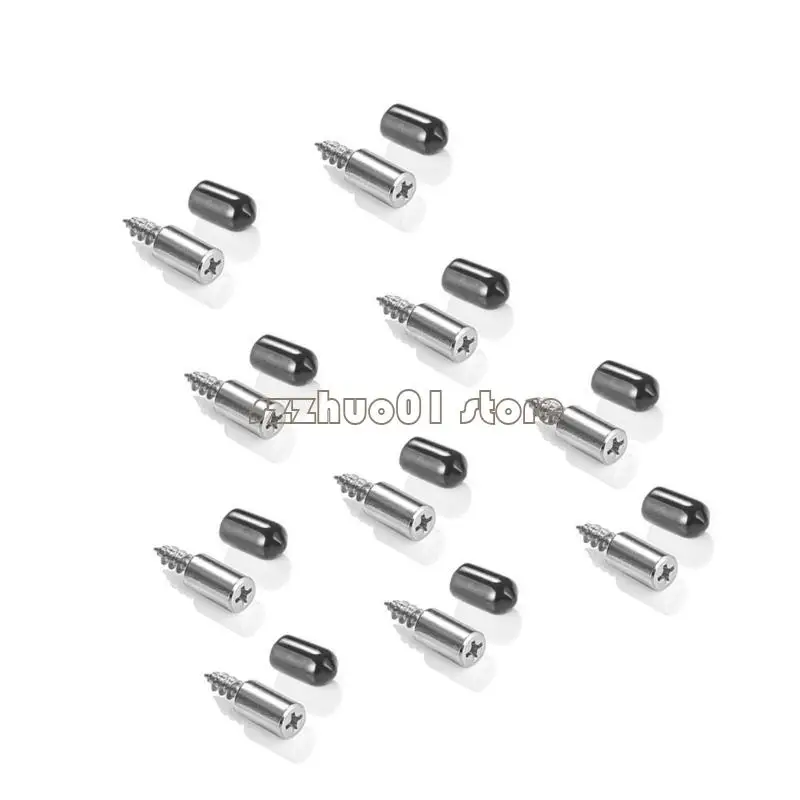 M3GA 10/50pcs Layer Plates Tapping Screws with NonSlip Sleeve Wardrobes Septum Bracket Fixed Screws Furniture Hardware