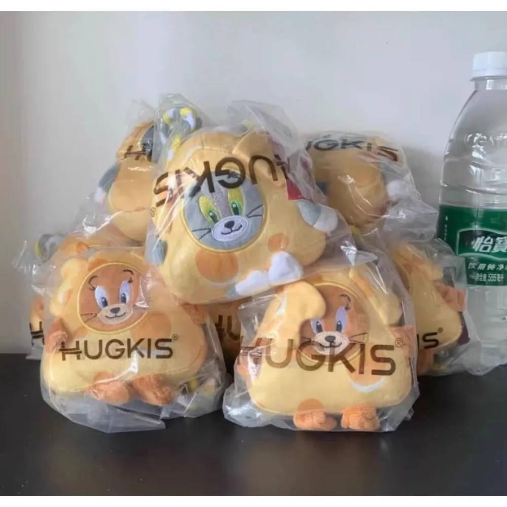 Chaveiro de pelúcia dos desenhos animados tom e jerry brinquedo anime figura queijo tom gato jerry mouse pingente de pelúcia chaveiro boneca brinquedos para o presente do miúdo