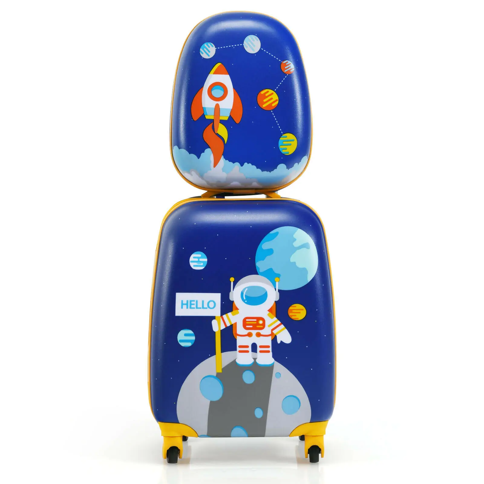 2PC Kids Carry On Luggage Set 12