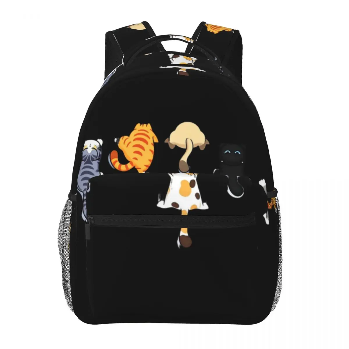 Animal School Backpack Row Hanging Cat Cute Kawaii Cartoon Multicolor Comic Bookbag for Teens College Travel Cosplay Gift Manga
