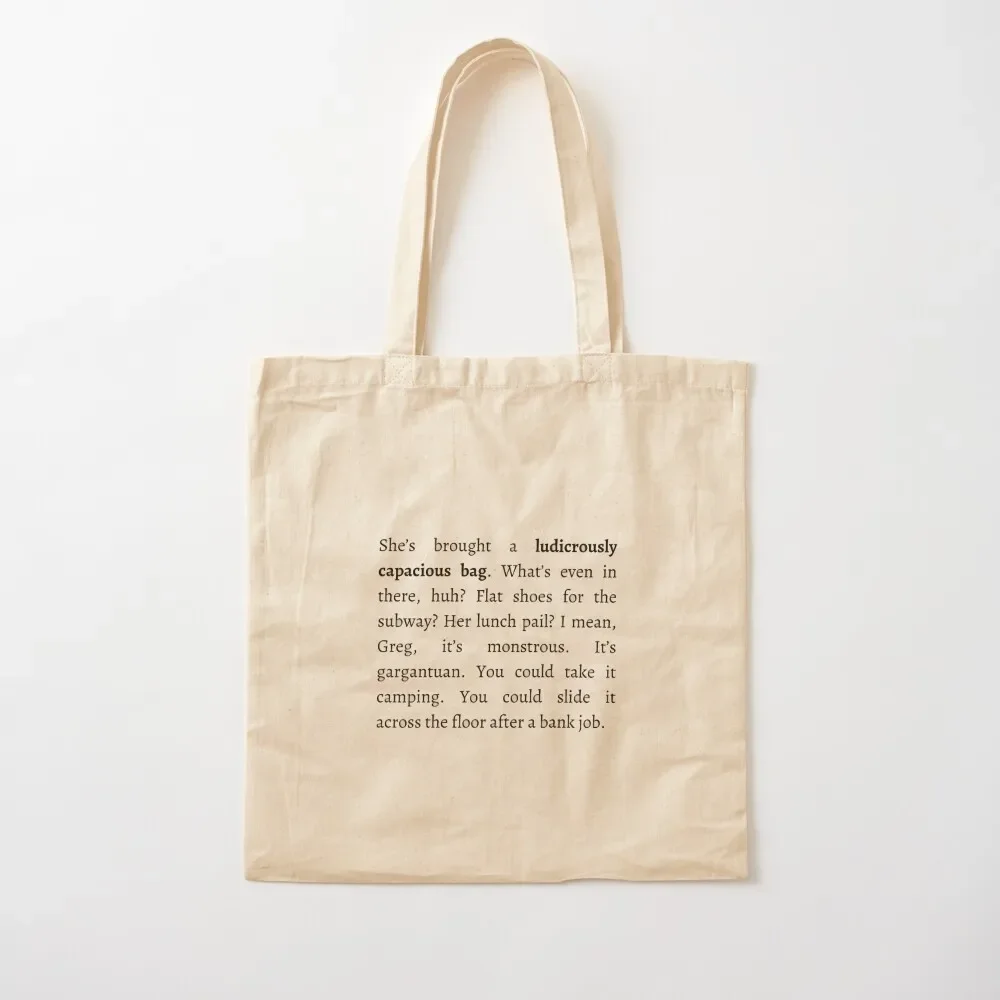 

Ludicrously Capacious bag Tom Succession Tote Bag Beach bag Women's shopping tote bags men