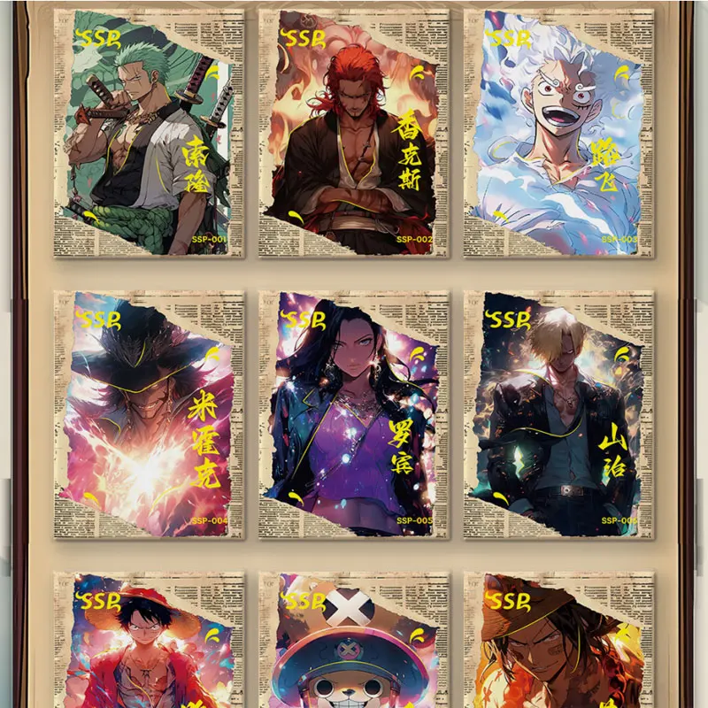 ใหม่ล่าสุด2024การ์ดสะสมหนึ่งชิ้นการ์ตูนกล่องบูสเตอร์การ์ตูน Luffy Sanji Nami Tcg