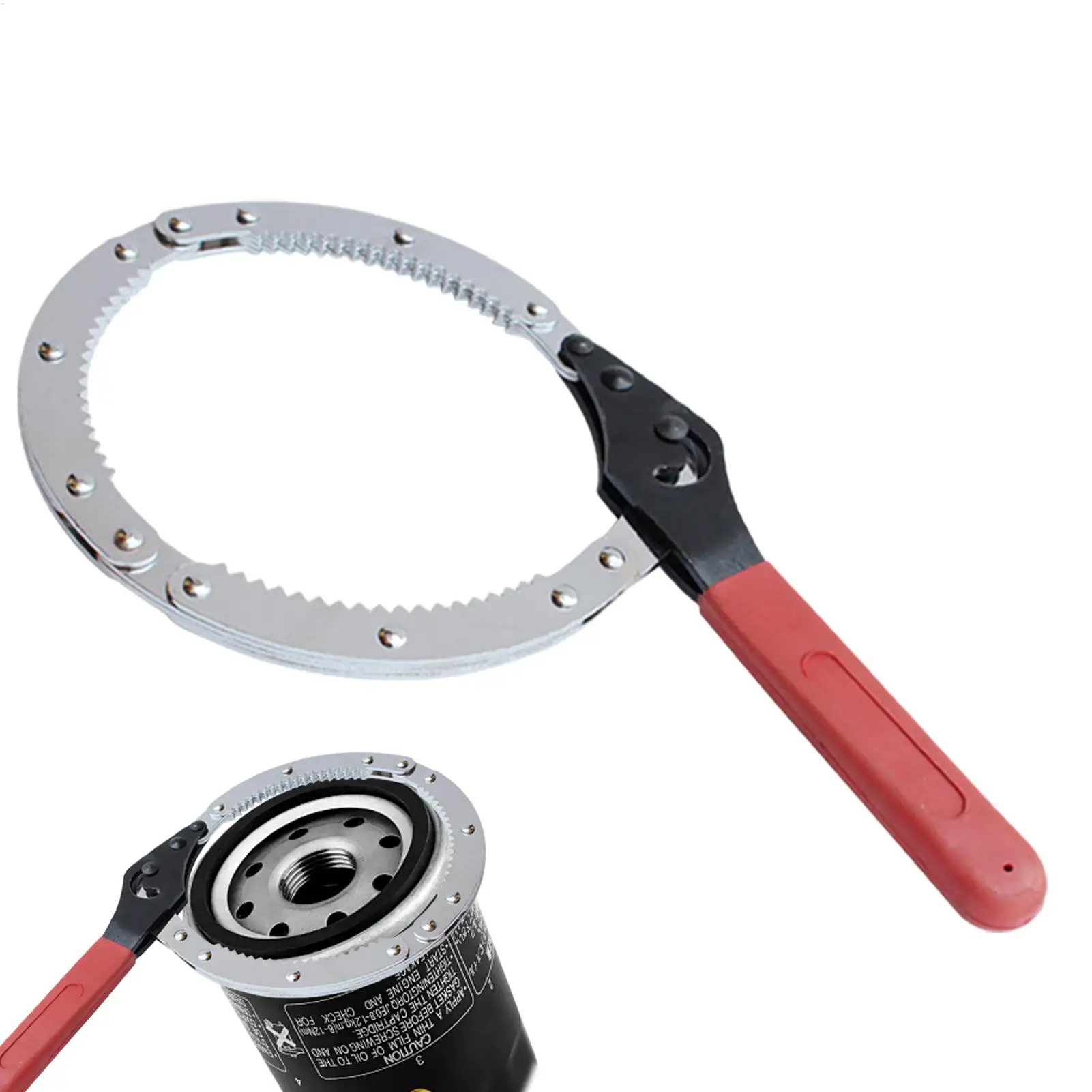 

Chain Oil Wrench Heavy Duty Adjustable Alloy Steel Repair Tool Oil Filter Chain Wrench Pliers For Mechanics Plumbers Home