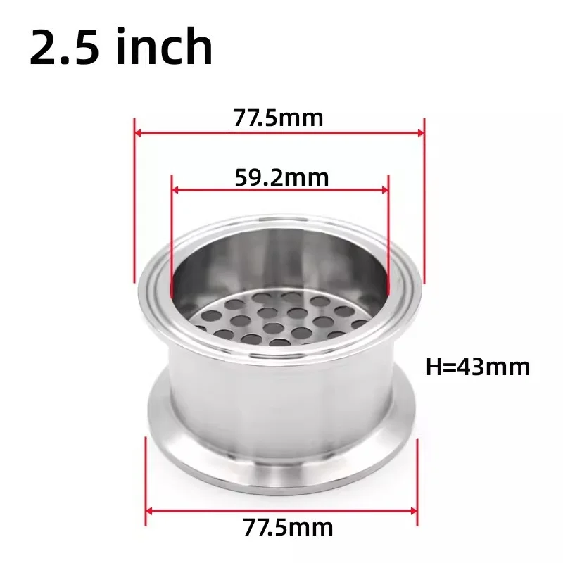 

Sanitary Filter Plate 2.5"(63.5mm)OD77.5mm ​Tri-clamp Filter Plate For Homebrew Beer Making Accessories Stainless Steel 304