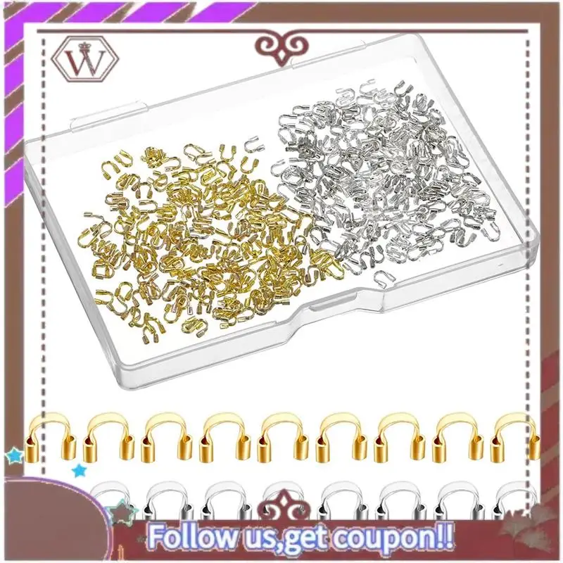 

A95D-Опержители из латунной проволоки (400 шт.) U-образные петли для изготовления ювелирных изделий, защита для золотой и серебряной проволоки