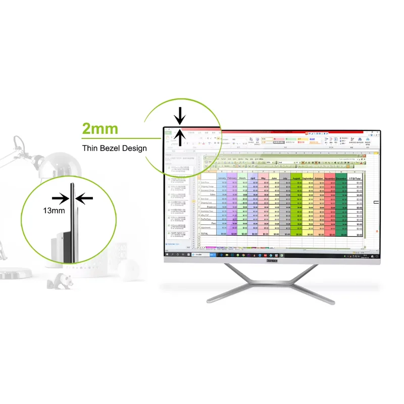 23.8-Inch 4K Monitor Gaming Desktop Core for i7 7820hk LCD Screen