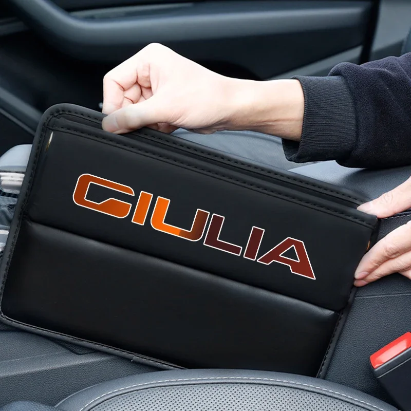 Autos itz Lücke Organizer Sitz Seiten tasche für für alfa romeo sportiva giulia giulie2023 reservierte Ladekabel Loch Auto Zubehör