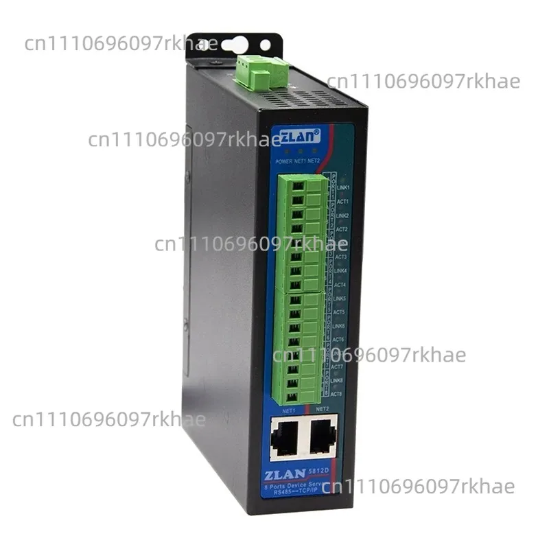 [ZLAN] Guide rail 8 serial port server Eight Road RS485 multi -serial port to Ethernet Modbus/MQTT gateway RTU to TCP industrial