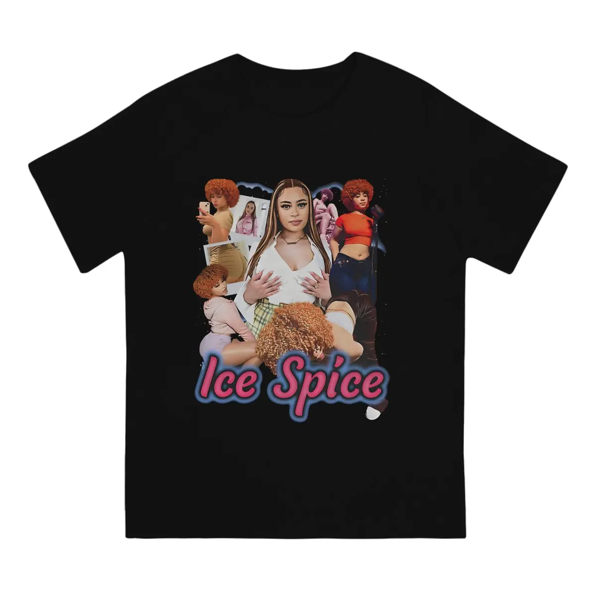 Ice Spice Vintage Men\'s T Shirts Certified Munch Leisure Tee Shirt Short Sleeve Crew Neck T-Shirts 100% Cotton Printed Clothing