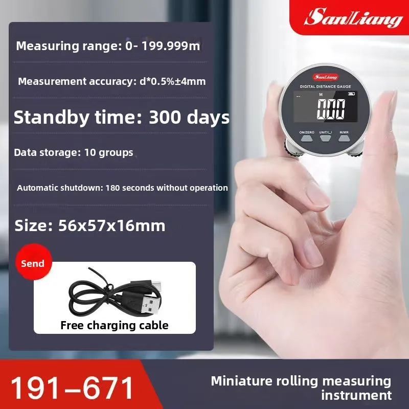 

Three-volume Miniature Roller Ruler Electronic Curved Ruler Space Rangefinder Curved Distance Ruler Electronic Rangefinder